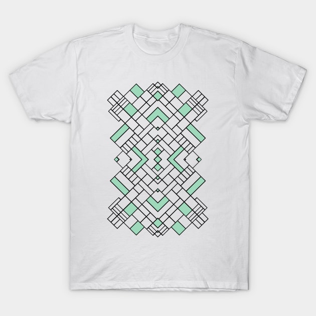 PS Grid 45 Mint T-Shirt by ProjectM